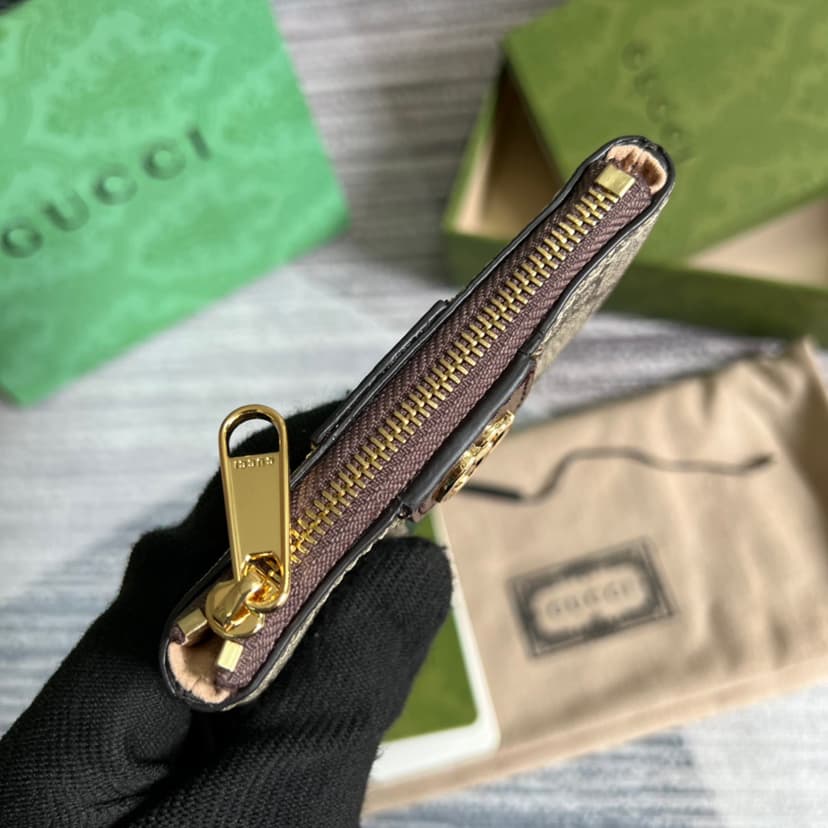 Gucci Ophidia Key Case Supreme Canvas Beige For Women 4.9in/12.5cm 671722 96IWG 8745