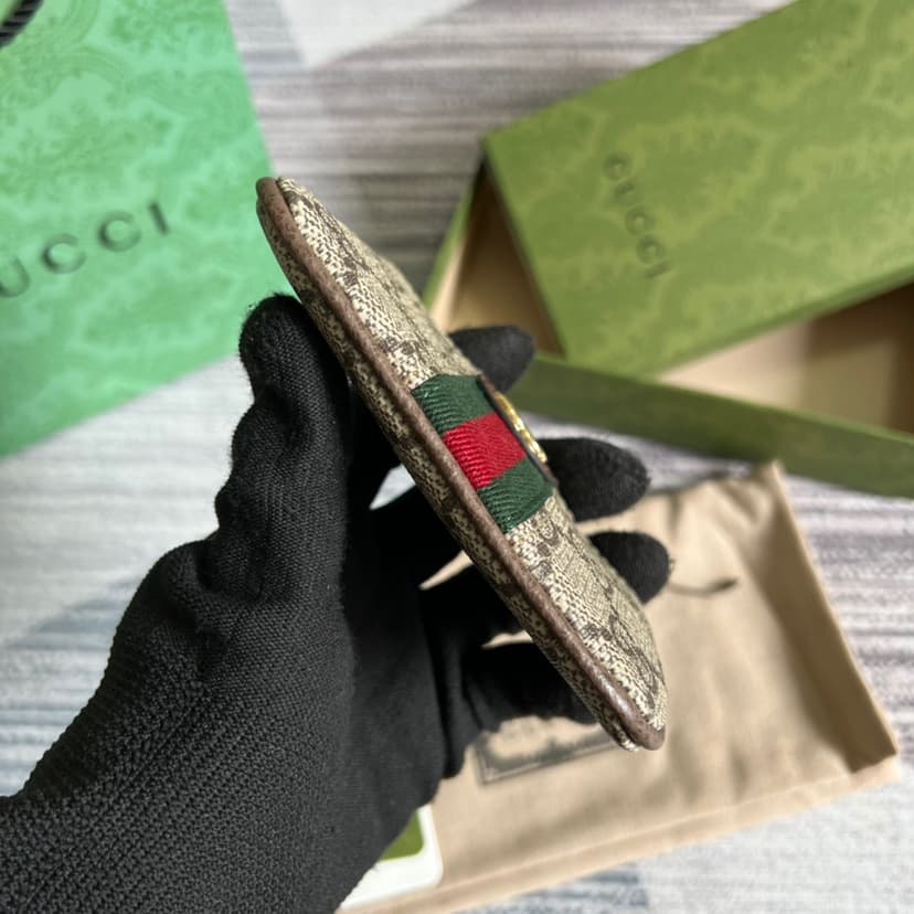 Gucci Ophidia Key Case Supreme Canvas Beige For Women 4.9in/12.5cm 671722 96IWG 8745