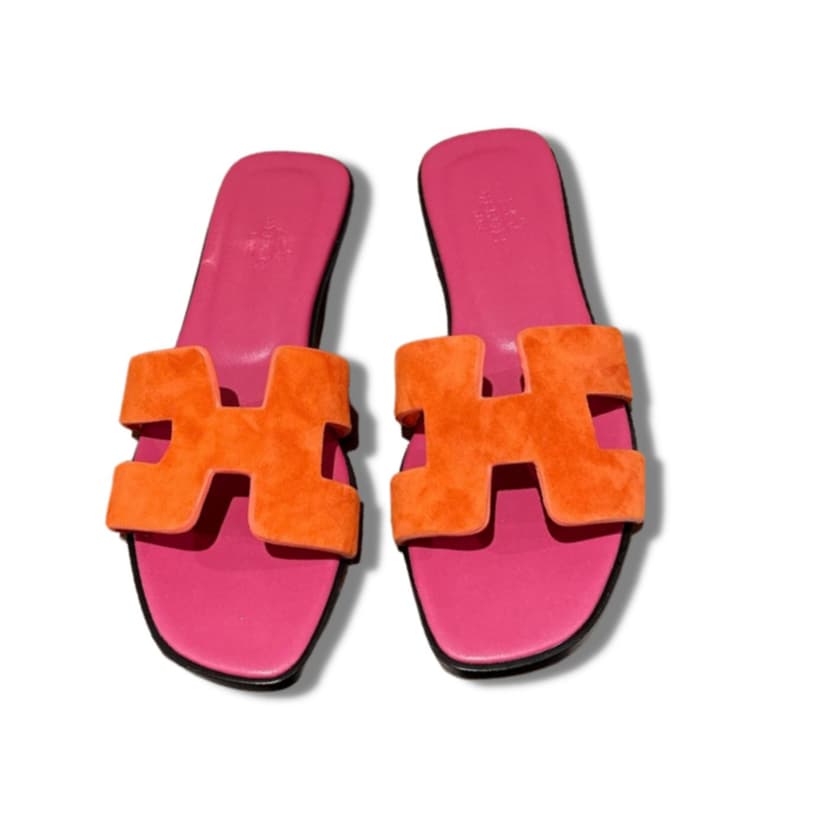 Hermes Oran Sandal Orange For Women