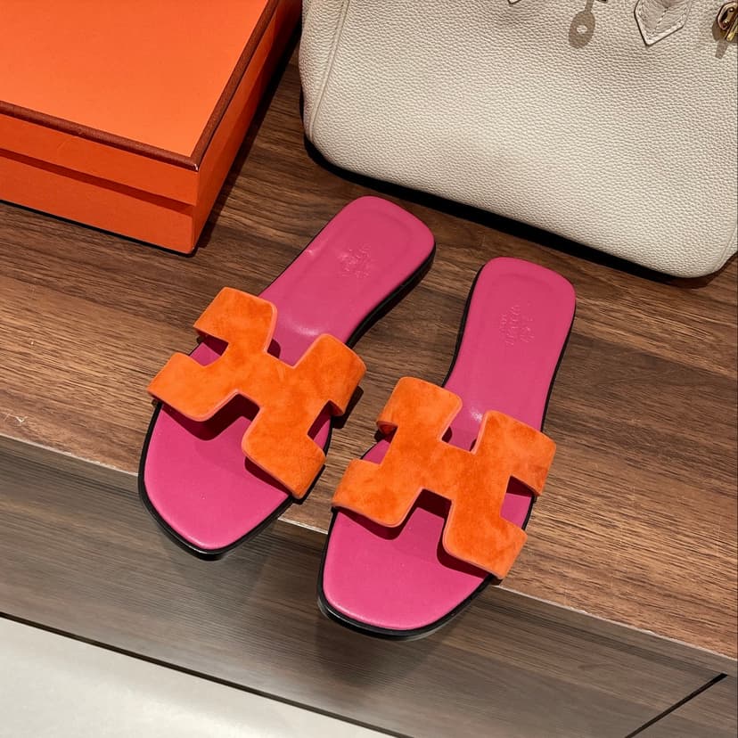 Hermes Oran Sandal Orange For Women