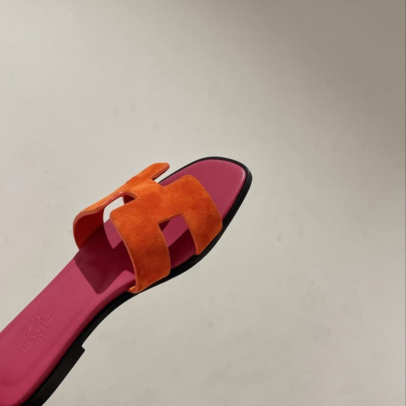 Hermes Oran Sandal Orange For Women