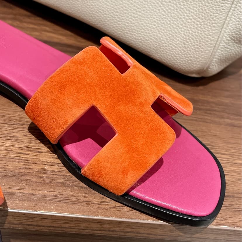 Hermes Oran Sandal Orange For Women