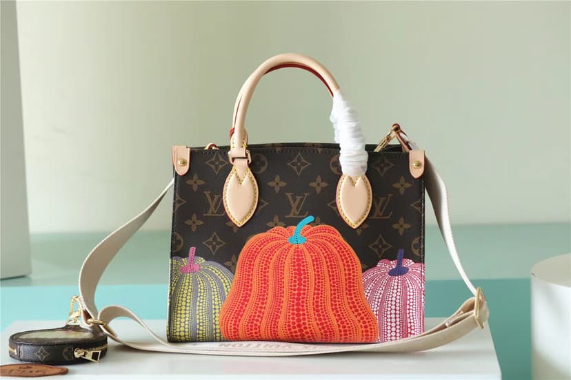 Louis Vuitton LV x YK OnTheGo PM Bag Brown For Women 9.8in/25cm M46467