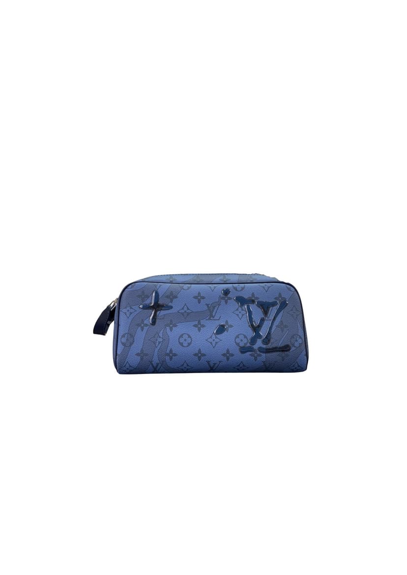 Louis Vuitton Dopp Kit Blue For Men 28cm/ 11 in