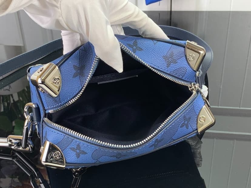 Louis Vuitton Mini Soft Trunk Blue For Men 18.5 cm/ 7.3 in M22588