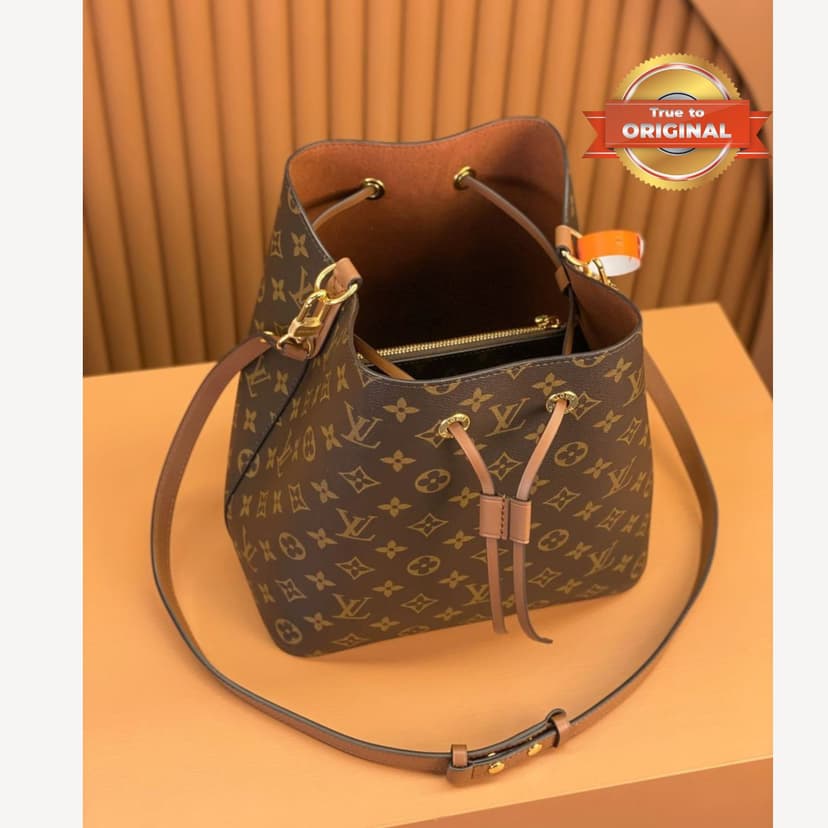 [True-to-ORIGINAL] Louis Vuitton NeoNoe MM Brown For Women 26cm / 10.2in M44887