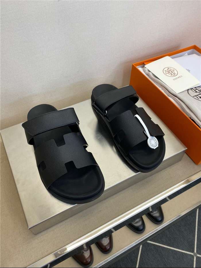 Hermes Chypre Sandal Black For Women