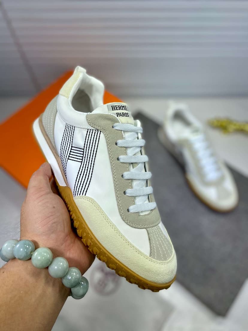 Hermes Boomerang Sneaker White For Men