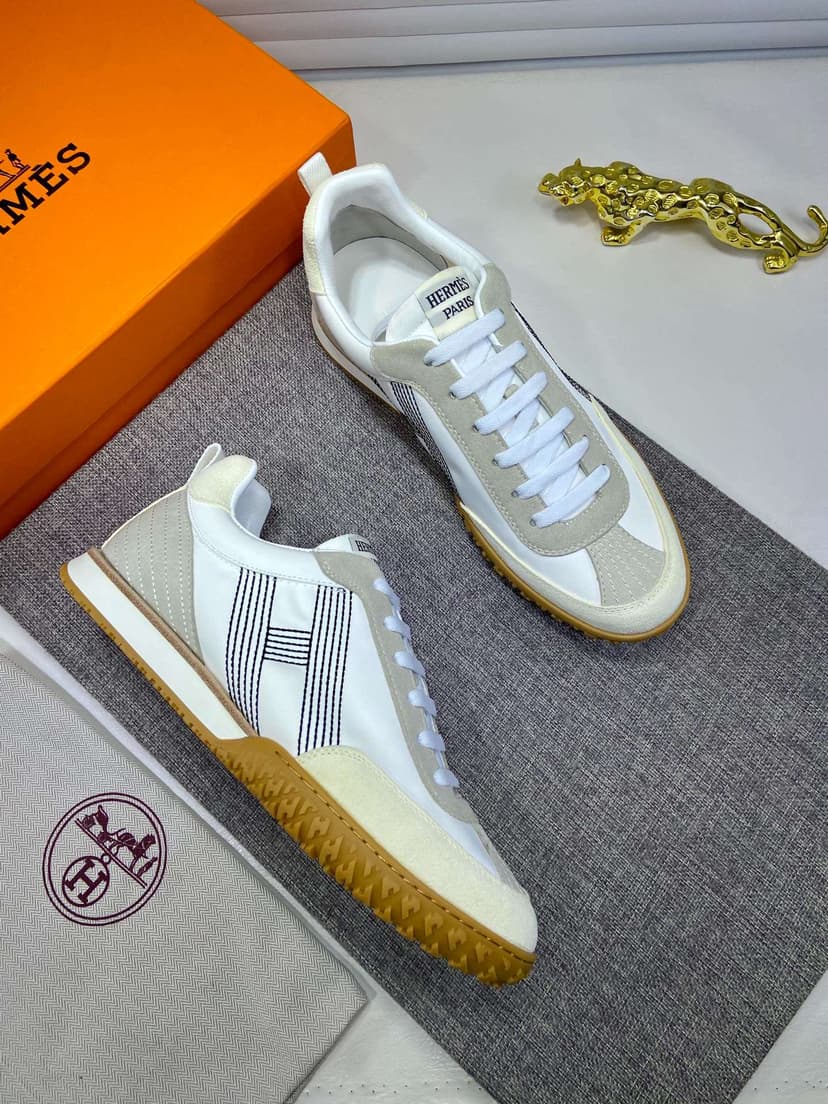 Hermes Boomerang Sneaker White For Men