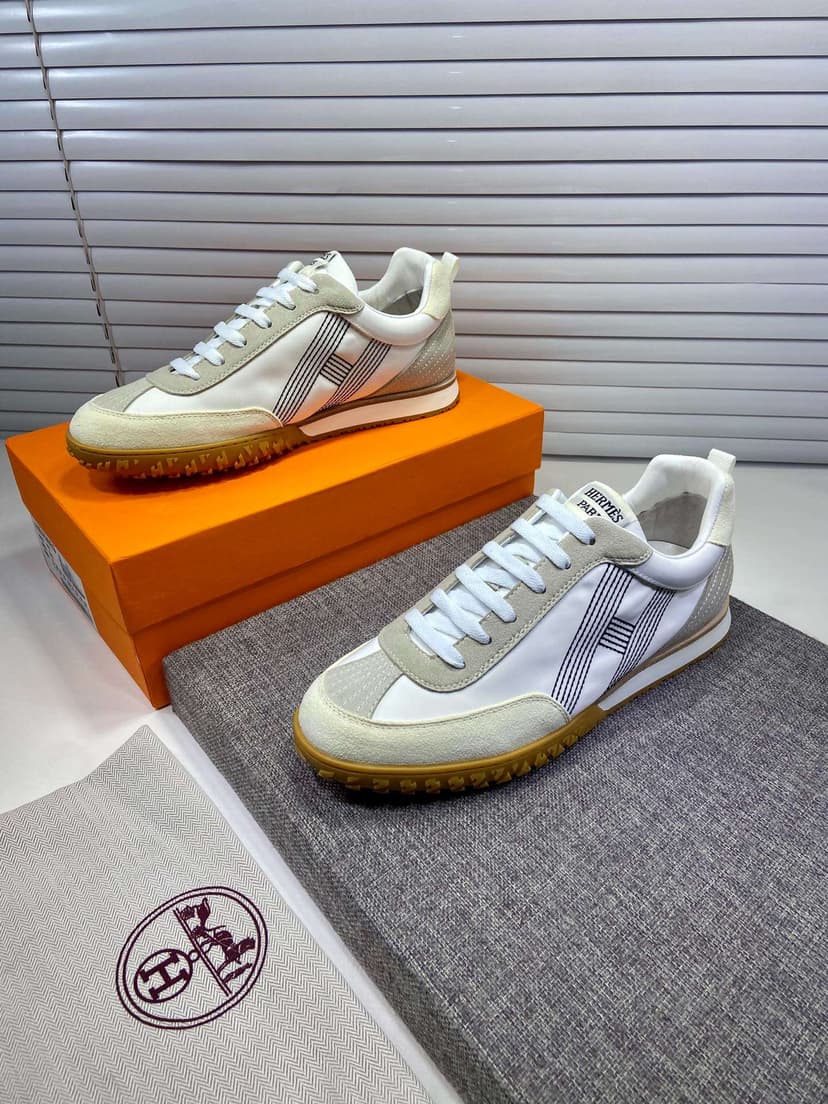 Hermes Boomerang Sneaker White For Men