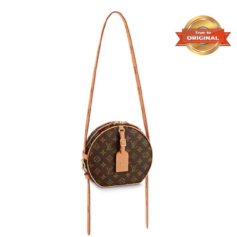 [True-to-ORIGINAL] Louis Vuitton Boite Chapeau Souple MM Brown For Women 8.8in/22.5cm M45647