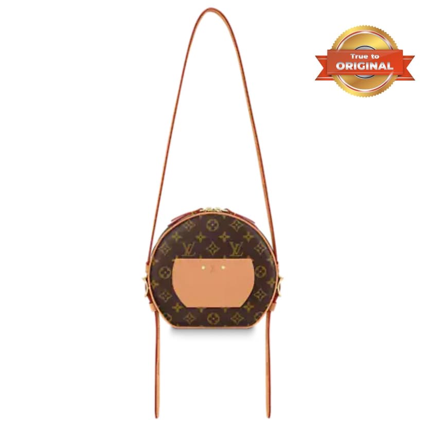 [True-to-ORIGINAL] Louis Vuitton Boite Chapeau Souple MM Brown For Women 8.8in/22.5cm M45647