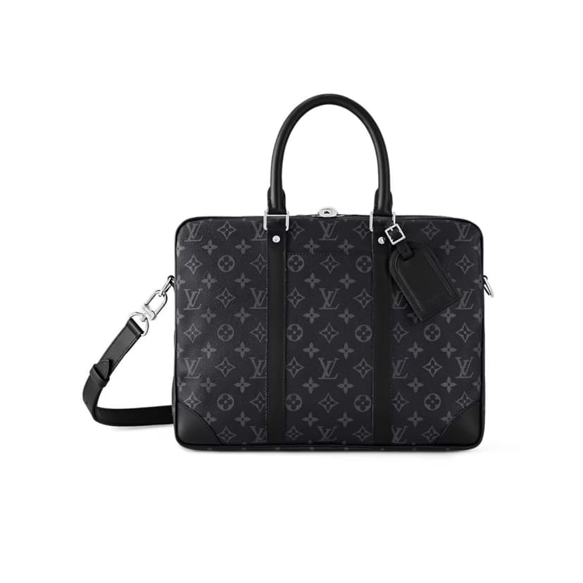 Louis Vuitton Porte-Documents Voyage PM Black For Men 36.5cm / 14.4in M46457