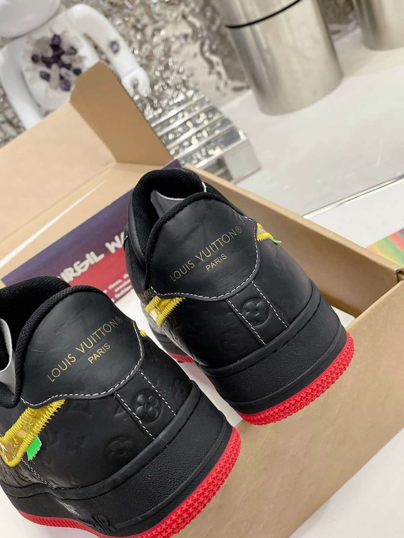 Nike x Louis Vuitton Air Force 1 Low Black For Women