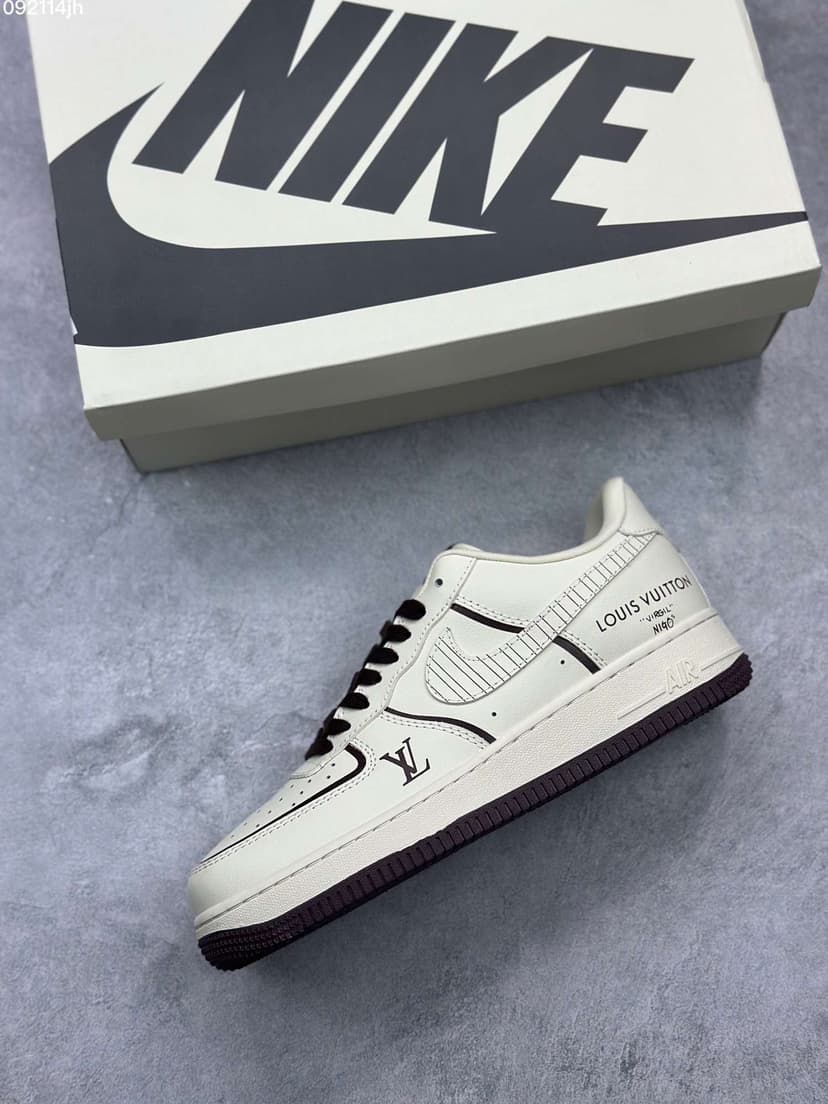 Nike x Louis Vuitton Air Force 1 Low White For Women