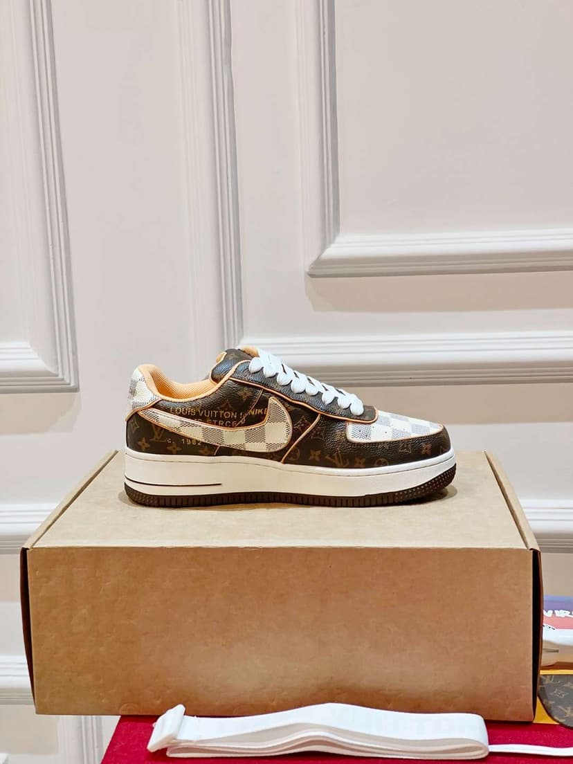 Nike x Louis Vuitton Air Force 1 Low Brown For Women