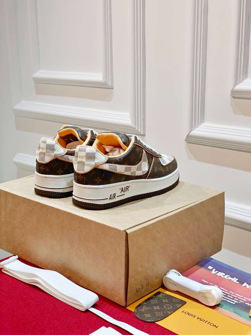 Nike x Louis Vuitton Air Force 1 Low Brown For Women
