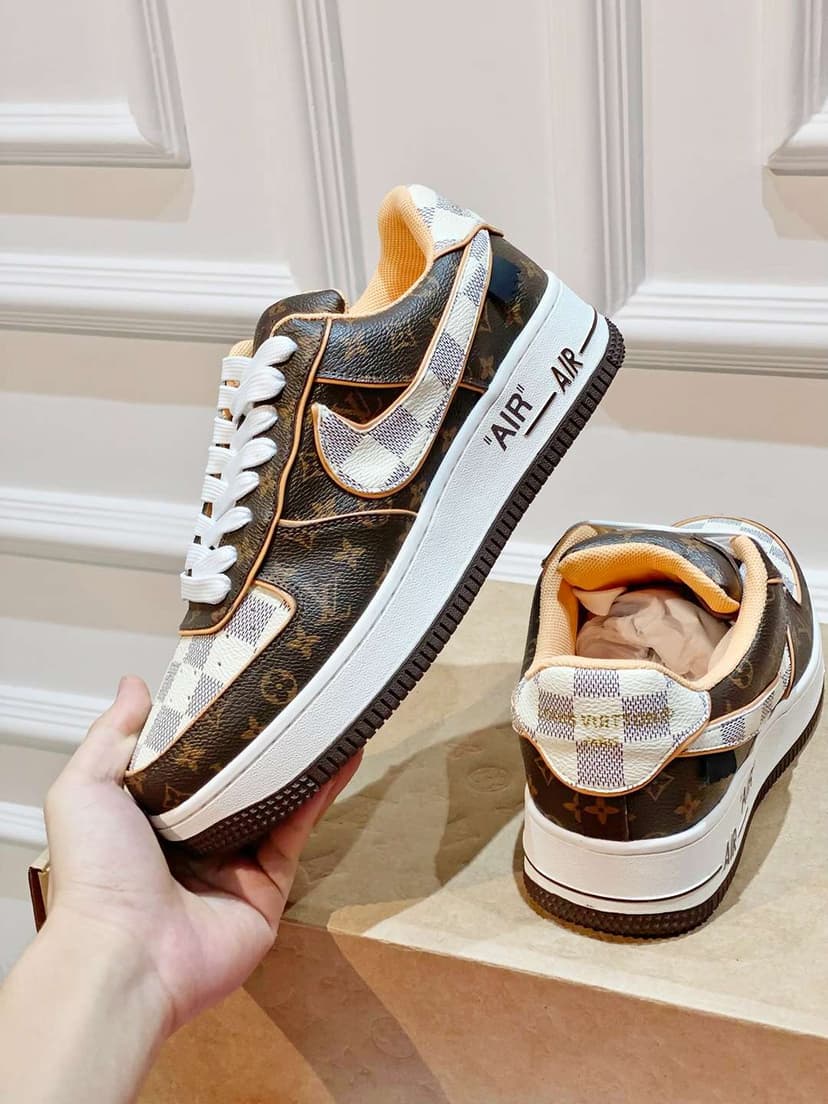 Nike x Louis Vuitton Air Force 1 Low Brown For Women