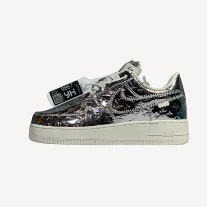 Nike x Louis Vuitton Air Force 1 Low Silver For Women
