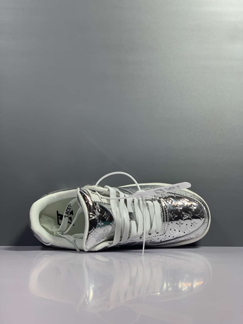 Nike x Louis Vuitton Air Force 1 Low Silver For Women
