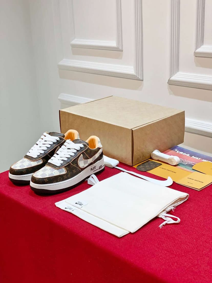 Nike x Louis Vuitton Air Force 1 Low Brown For Women