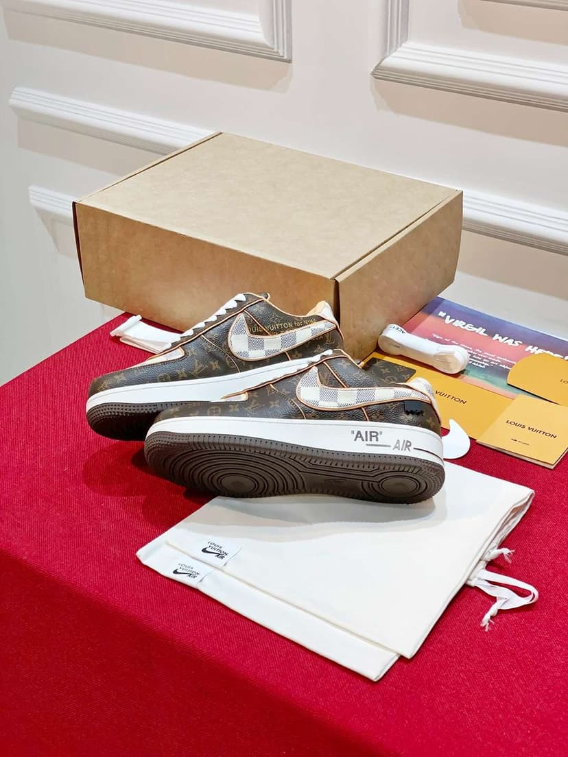 Nike x Louis Vuitton Air Force 1 Low Brown For Women