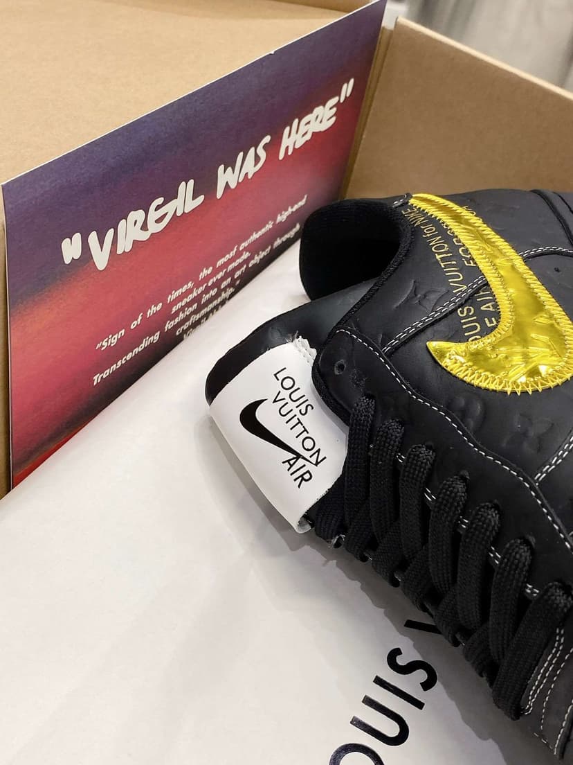 Nike x Louis Vuitton Air Force 1 Low Black For Women