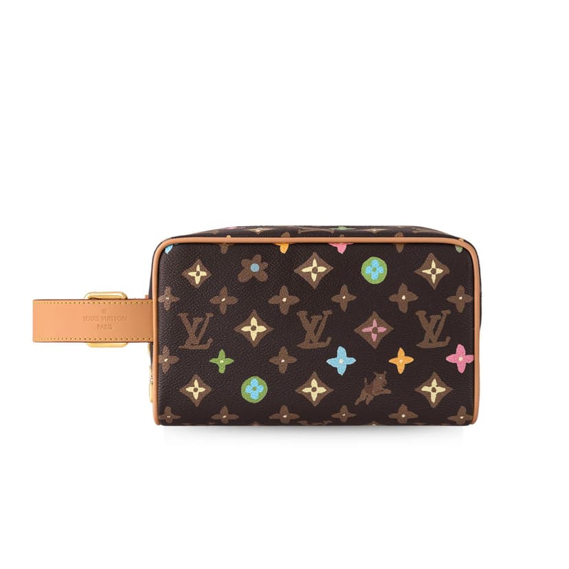 Louis Vuitton Locker Dopp Kit Brown For Women 9.1 Inches/ 23 Cm M47069