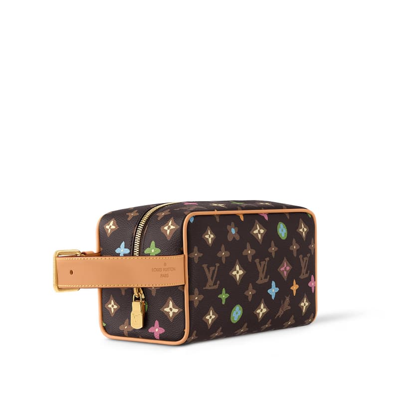 Louis Vuitton Locker Dopp Kit Brown For Women 9.1 Inches/ 23 Cm M47069