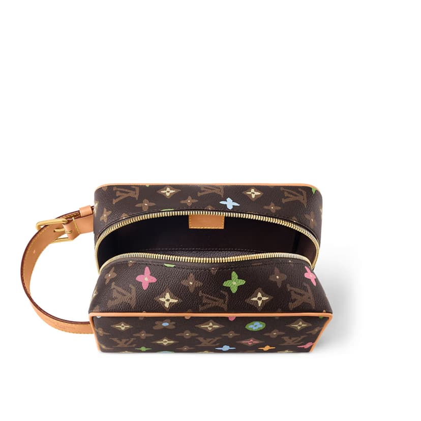 Louis Vuitton Locker Dopp Kit Brown For Women 9.1 Inches/ 23 Cm M47069