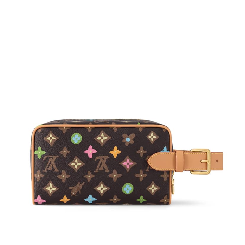 Louis Vuitton Locker Dopp Kit Brown For Women 9.1 Inches/ 23 Cm M47069