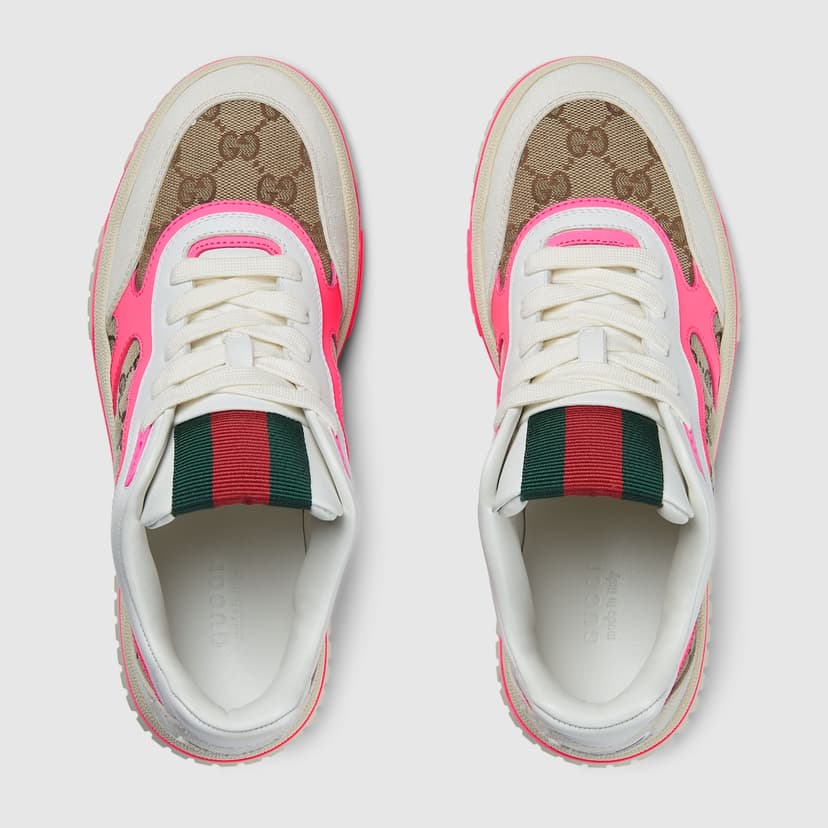 Gucci Re-Web Sneaker Beige For Women 785452 AADHW 9563