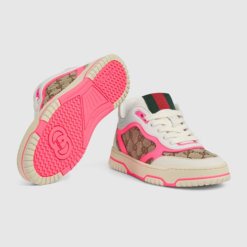 Gucci Re-Web Sneaker Beige For Women 785452 AADHW 9563