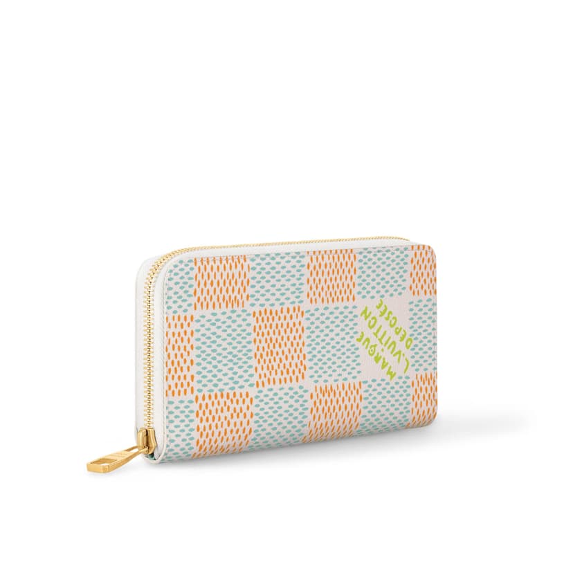 Louis Vuitton Zippy Vertical Wallet White For Women 3.9 Inches/ 10 Cm N40675