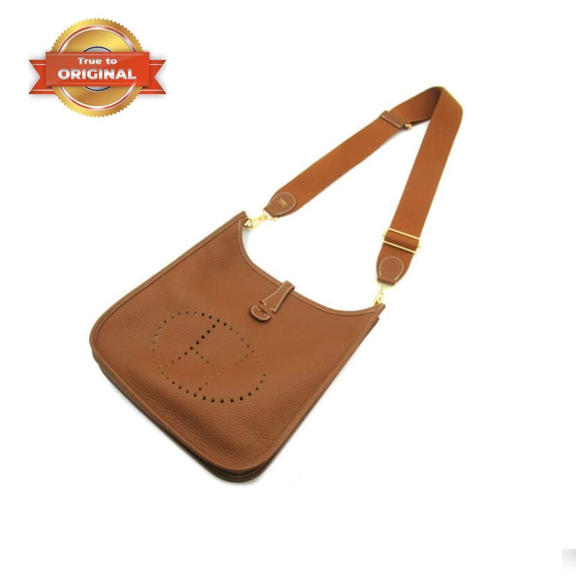 [True-to-ORIGINAL] Hermes Evelyne III 29 Bag Brown With Silver-Toned Hardware For Women, Women's Shoulder And Crossbody Bags 11.4in/29cm H073599CC37