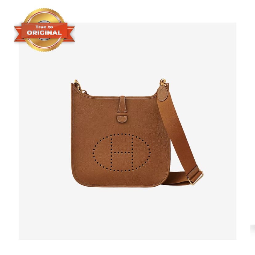 [True-to-ORIGINAL] Hermes Evelyne III 29 Bag Brown With Silver-Toned Hardware For Women, Women's Shoulder And Crossbody Bags 11.4in/29cm H073599CC37