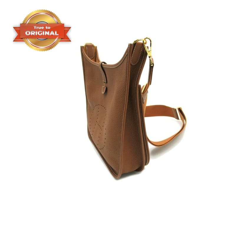 [True-to-ORIGINAL] Hermes Evelyne III 29 Bag Brown With Silver-Toned Hardware For Women, Women's Shoulder And Crossbody Bags 11.4in/29cm H073599CC37