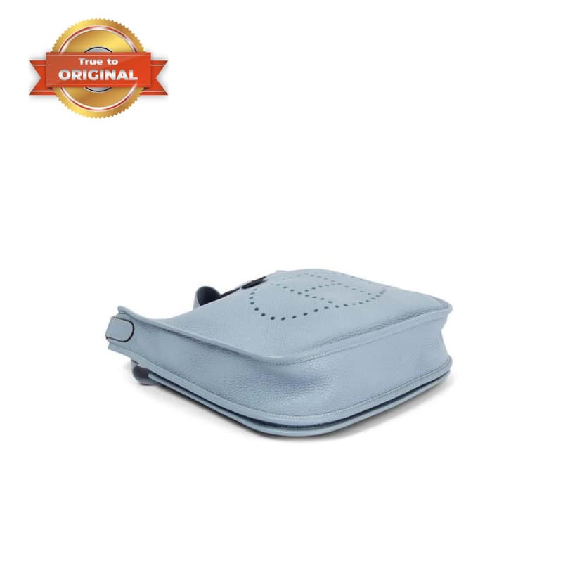 [True-to-ORIGINAL] Hermes Evelyne III 29 Bag Light Blue With Silver-Toned Hardware For Women, Women's Shoulder And Crossbody Bags 11.4in/29cm H056277CK18