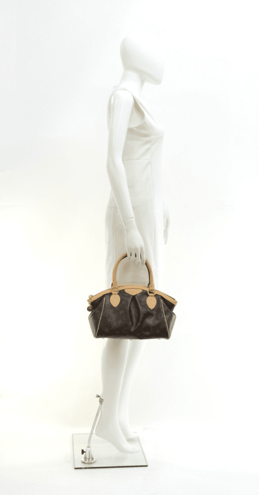[True-to-ORIGINAL] Louis Vuitton Tivoli PM Bag Monogram Canvas Brown 14.2in/36cm For Women LV M40143