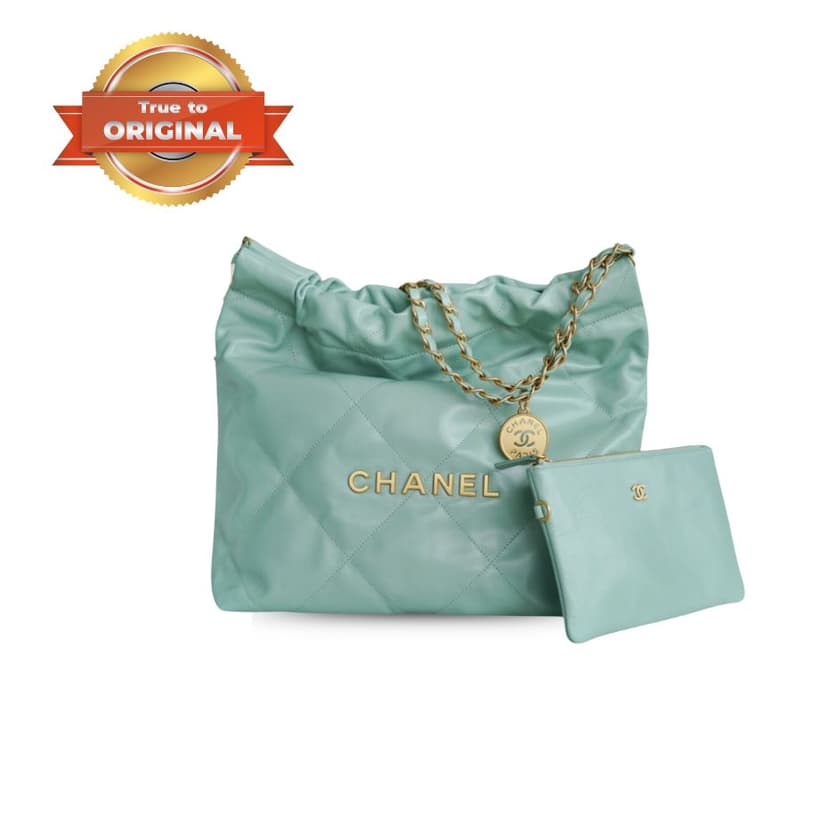 Chanel 22 Small Handbag Jade Green For Women 37cm / 14.43in AS3260