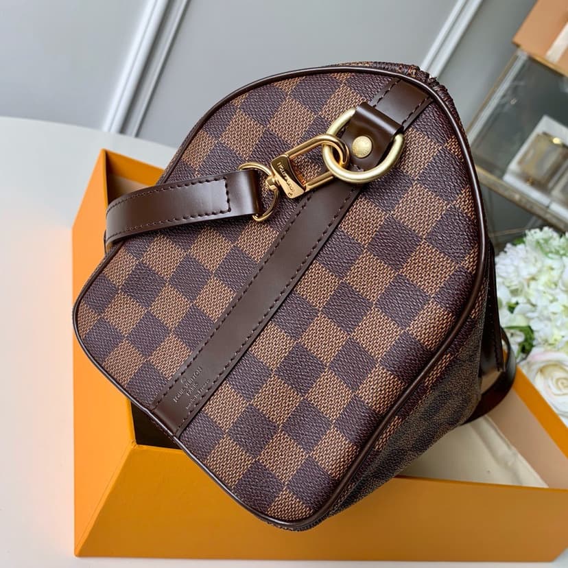 Louis Vuitton Speedy Bandouliere 25 Damier Ebene Canvas For Women, Women's Handbags, Shoulder And Crossbody Bags 9.8in/25cm LV N40575