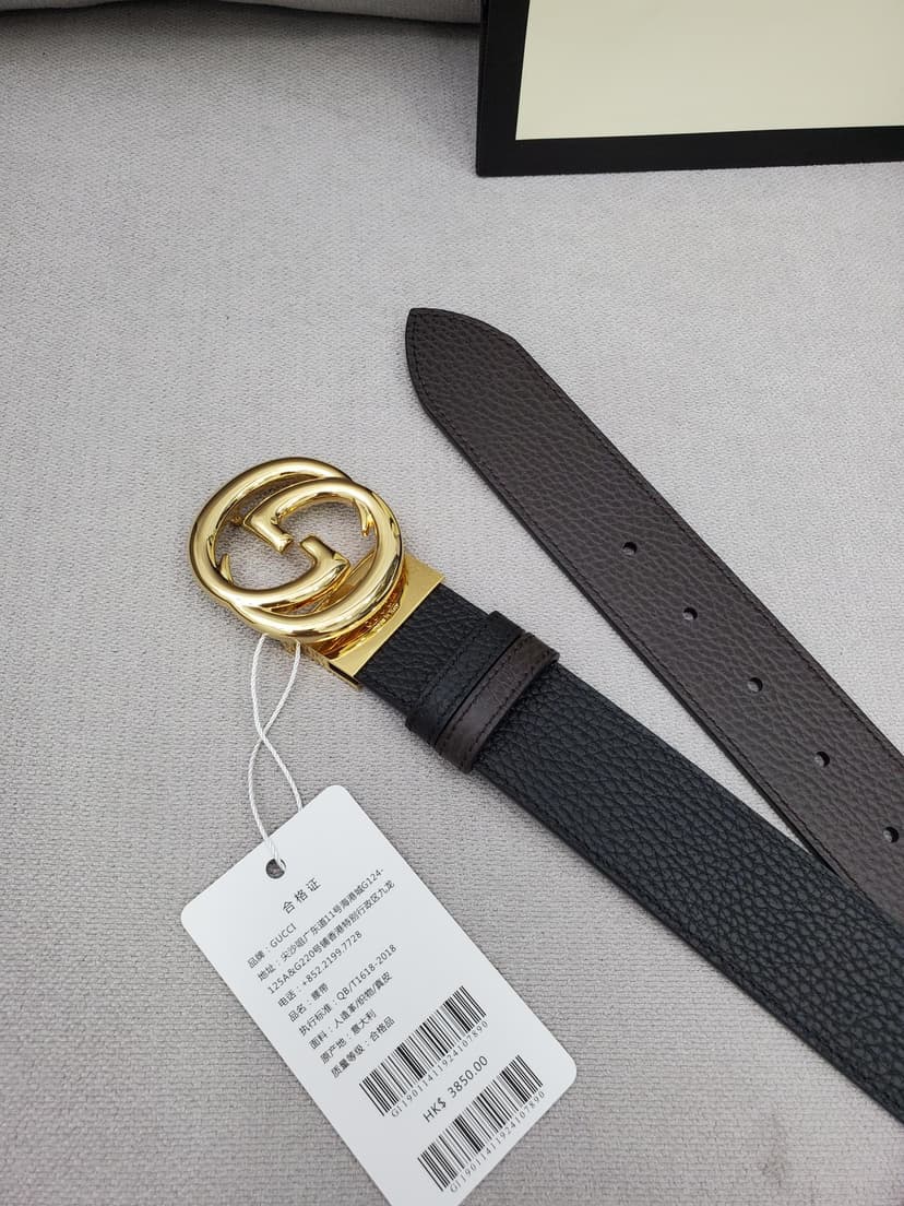 Gucci Belt With Interlocking G Buckle Black For Women, Women Belt