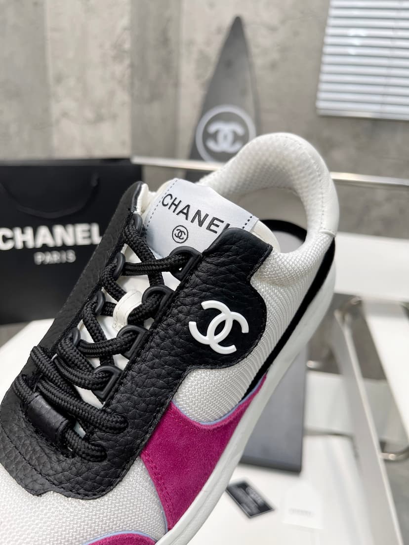 Chanel Sneakers White/Rosy For Women, Women's Shoes