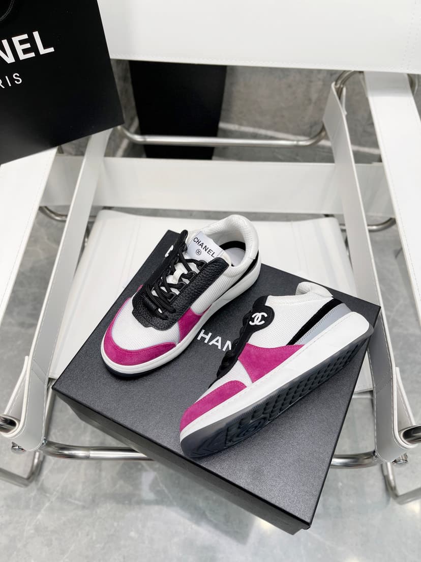 Chanel Sneakers White/Rosy For Women, Women's Shoes