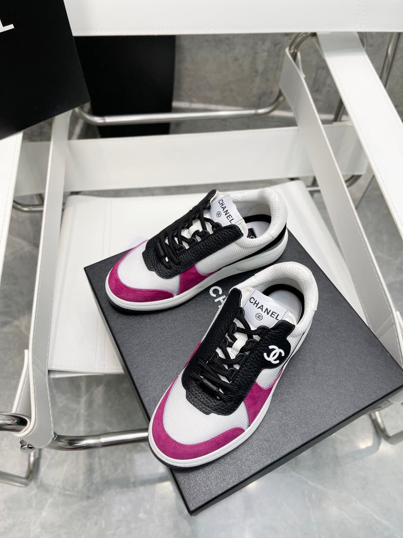 Chanel Sneakers White/Rosy For Women, Women's Shoes