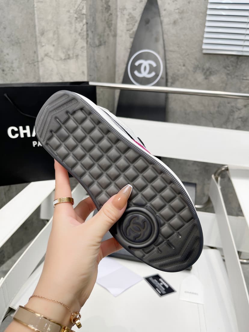 Chanel Sneakers White/Rosy For Women, Women's Shoes