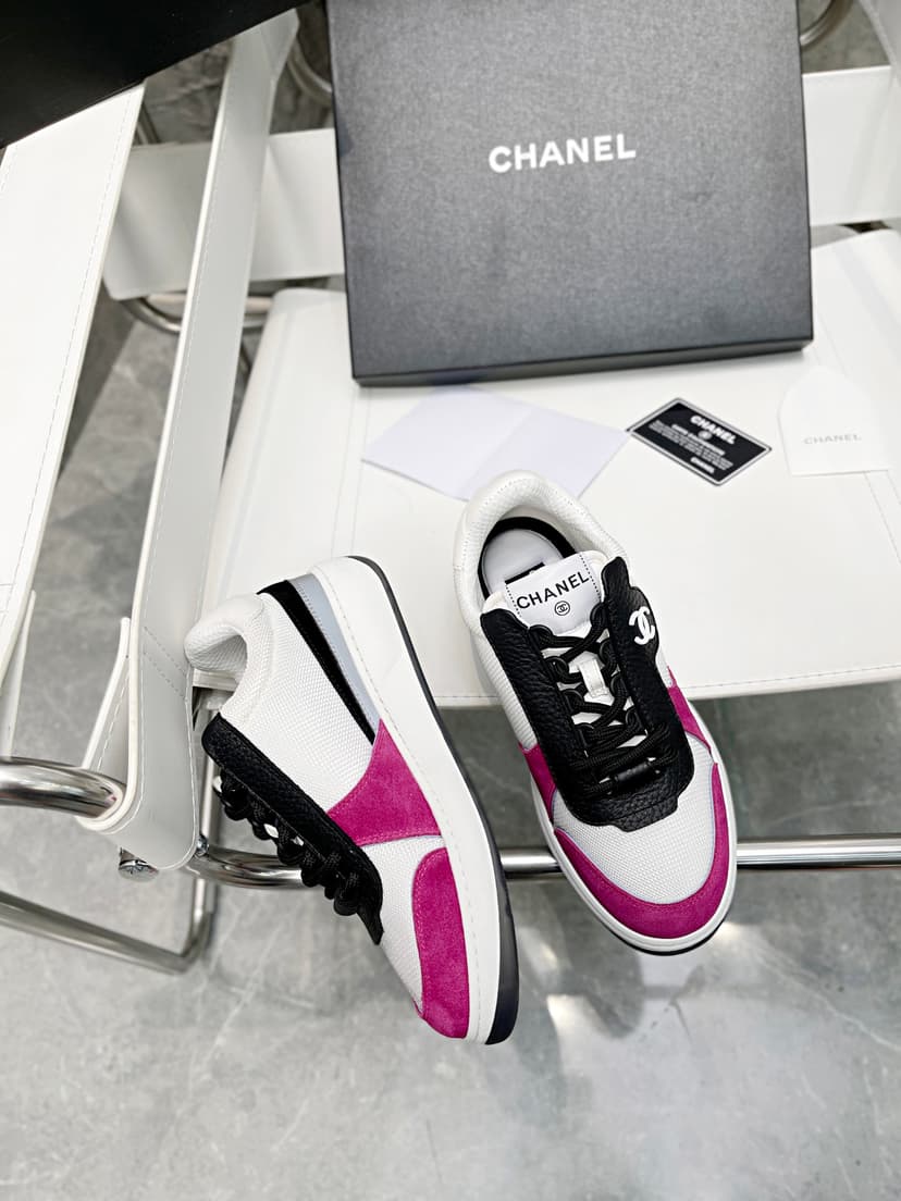 Chanel Sneakers White/Rosy For Women, Women's Shoes