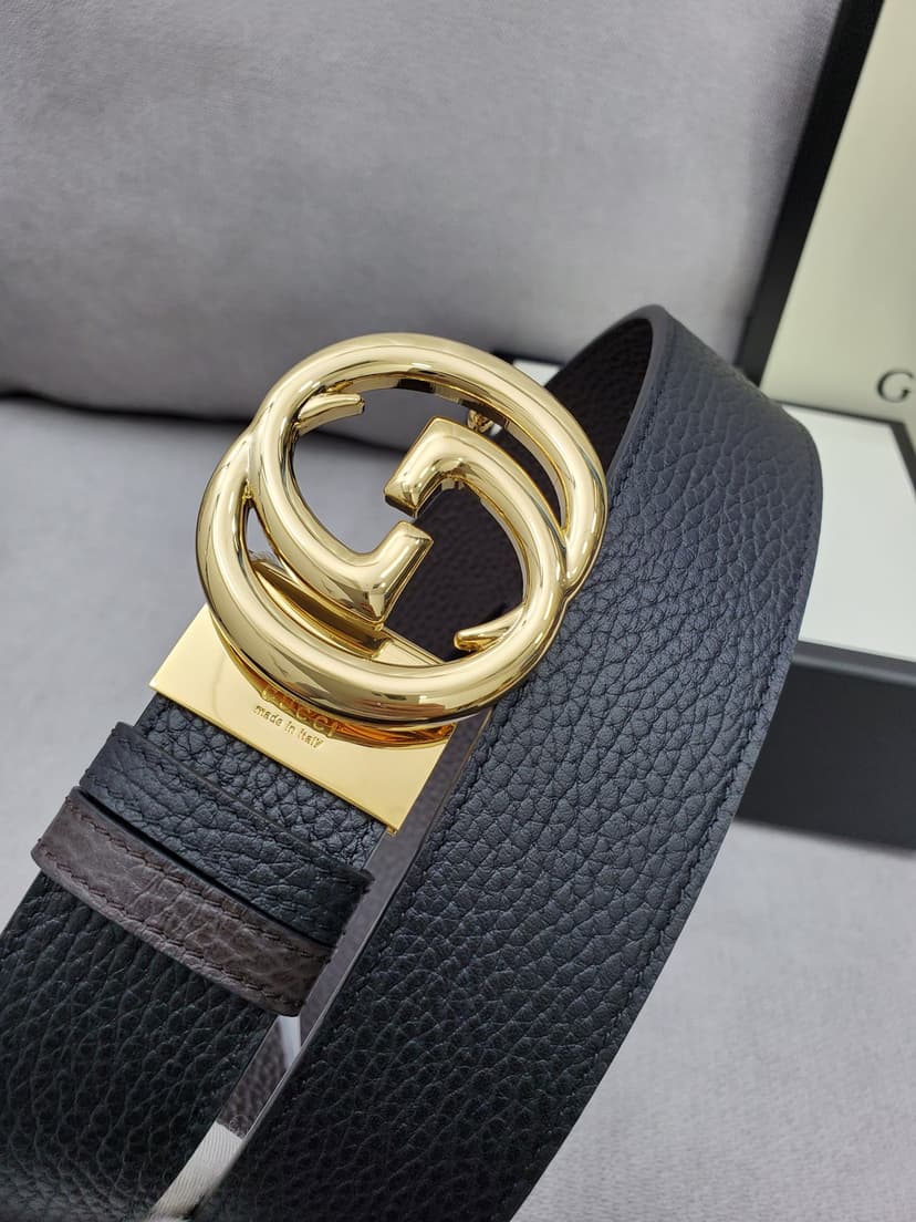 Gucci Belt With Interlocking G Buckle Black For Women, Women Belt