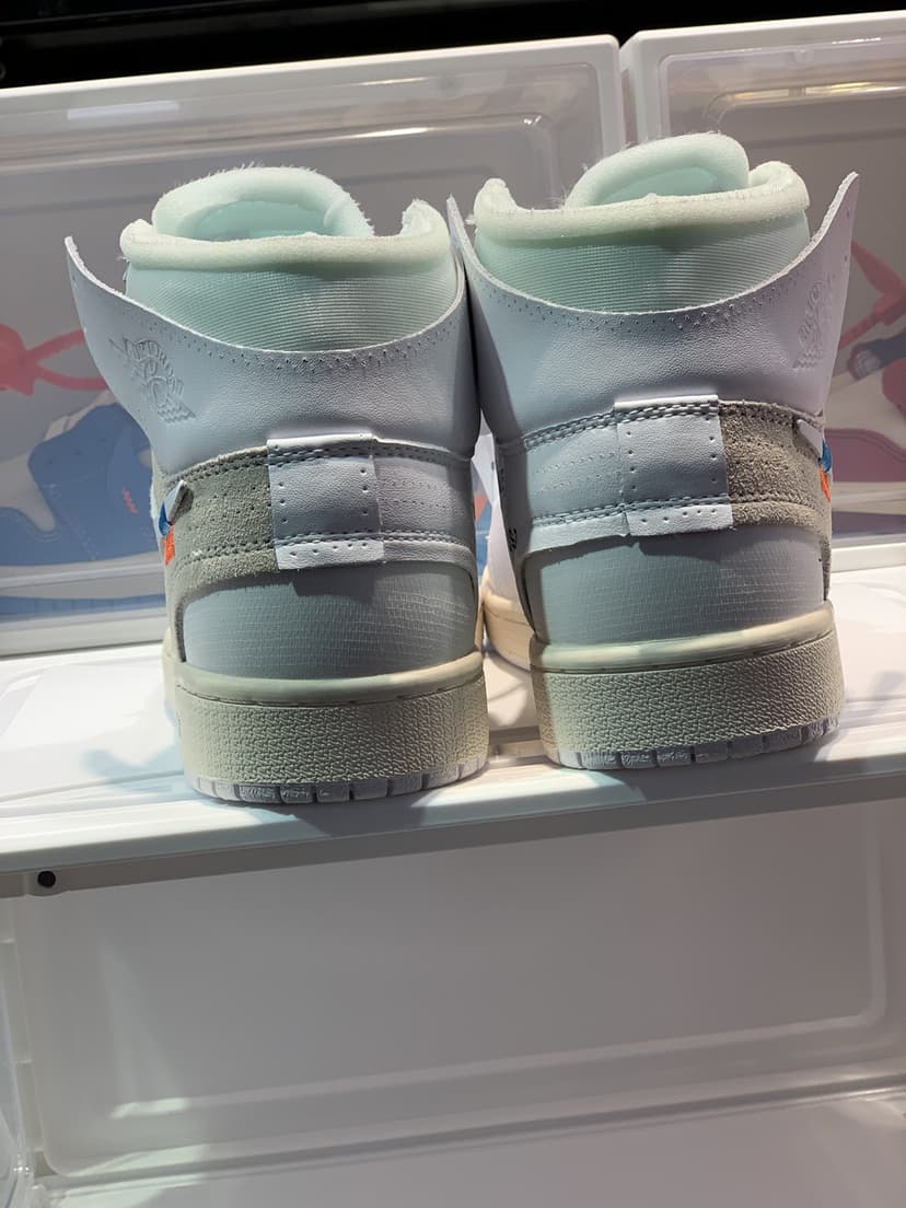 Off-White x Nike Air Jordan 1 Retro High in White Sneaker For Women, Women's Shoes