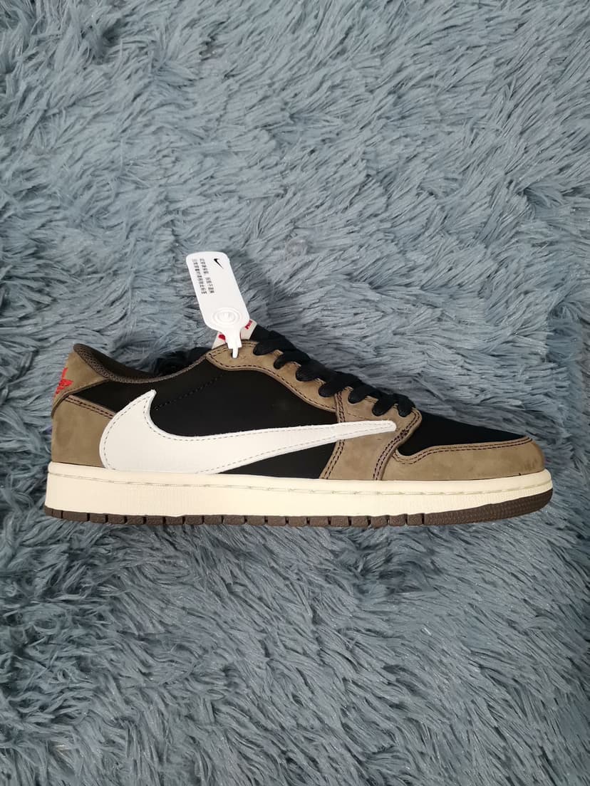 Travis Scott x Air Jordan 1 Low Cactus Jack Brown Sneaker For Women, Women's Shoes